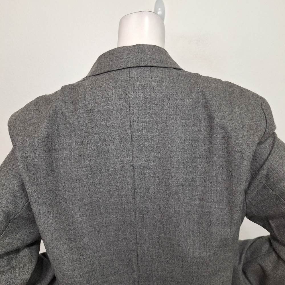 Escada Gray Wool Blend Five Button Front Preppy C… - image 7